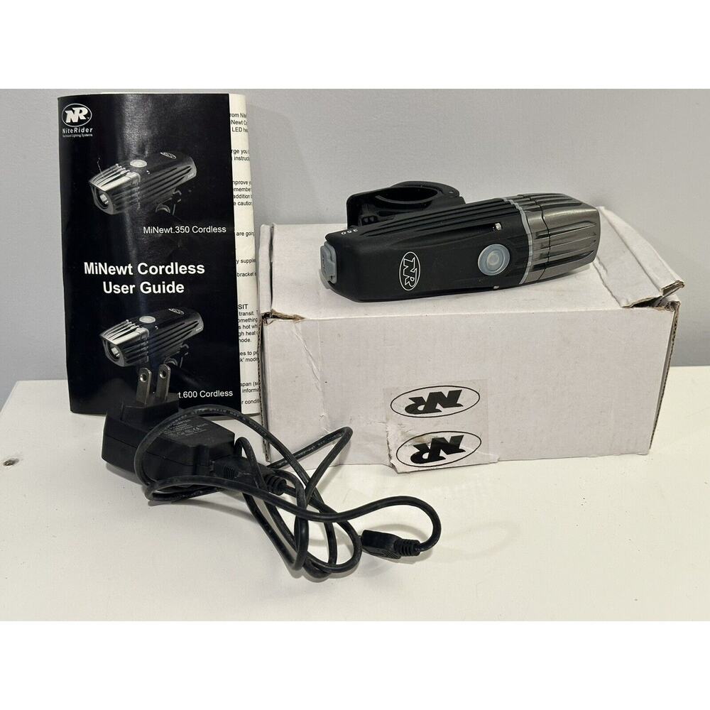 NiteRider MiNewt 350 Cordless USB Rechargeable Bicycle Light Headlight Tested